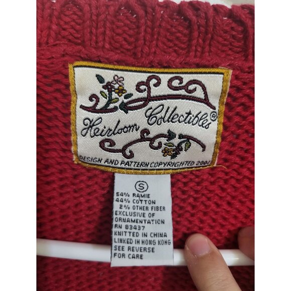VTG Heirloom Collectibles Ugly Christmas Sweater Vest Nutcracker Holiday SZ S - Picture 3 of 9